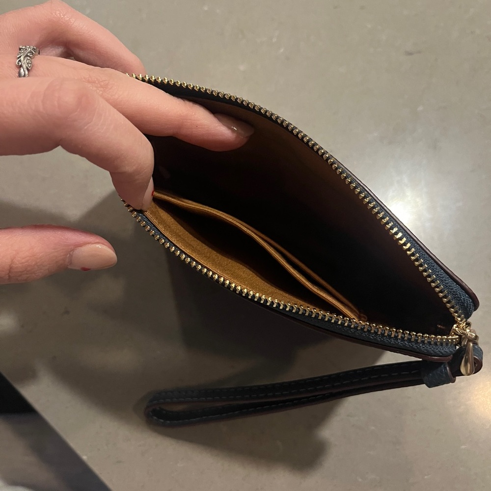 Coach Corner Zip Wristlet - Picture 2 of 4